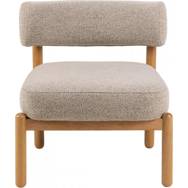 Burley f�t�lj - Beige boucl�/ek