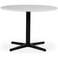 SOHO matbord Ø105 cm - Matt svart kryssfot / Terrazzo Bianco SOHO matbord Ø105 cm - Matt svart kryssfot / Terrazzo Bianco