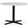 SOHO matbord 105 cm - Matt svart kryssfot / Terrazzo Bianco