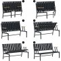 Lotus 2-sits utesoffa - Svart/fume + Flckborttagare fr mbler