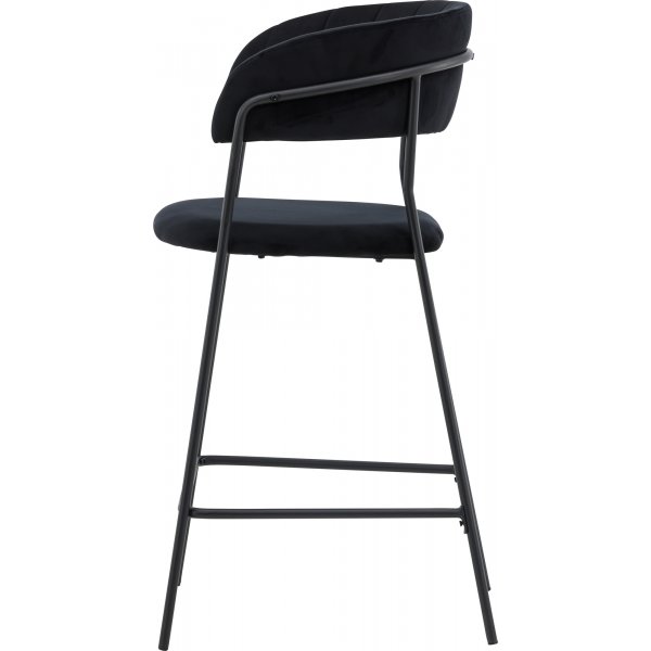 Tabouret de bar Lui - Velours noir Tabouret de bar Lui - Velours noir