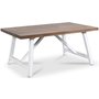 Inez soffbord vintage - Brunbets/vit