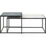 Table de pari Denver 90x45 cm - Gris/vert