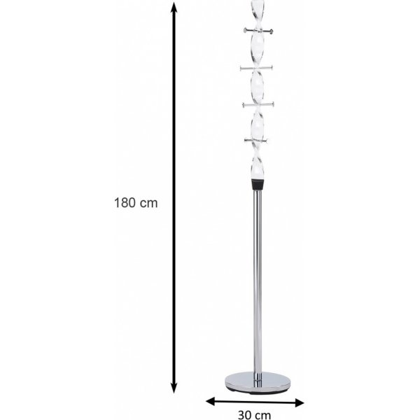 Cintre Celina de 180 cm de haut en chrome Cintre Celina de 180 cm de haut en chrome