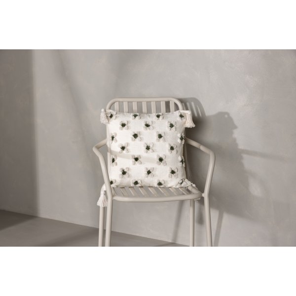 Millie kussenhoes 45 x 45 cm - Wit