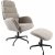 Manitoba fauteuil met voetenbank - Taupe