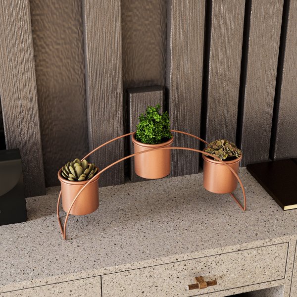 Plato 12 pots de rangement - Cuivre