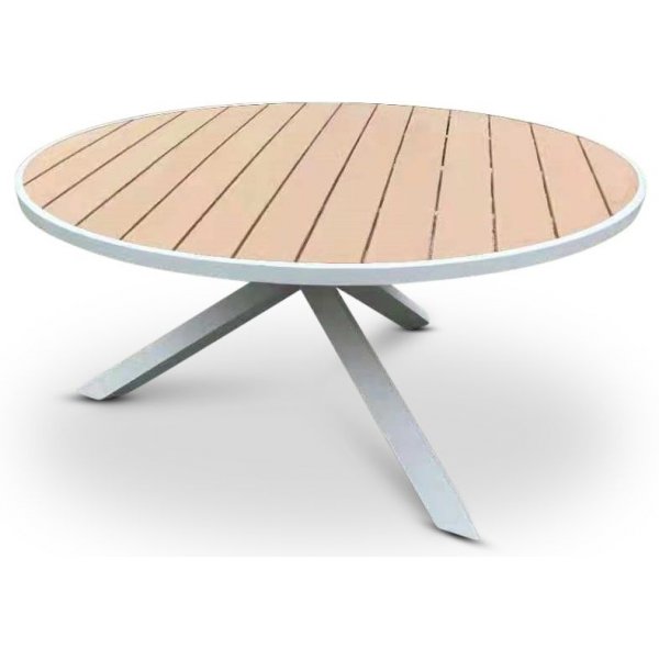 Ekens runt matbord 150 - Vit/ek-polywood