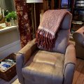 Kundbild Enjoy Elof el Recliner med USB - Brunt Ecoläder: En otroligt skön recliner fåtölj...