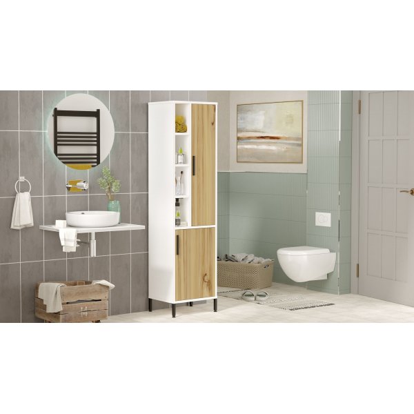 Vitale skåp 2 - Valnöt/vit Vitale skåp 2 - Valnöt/vit