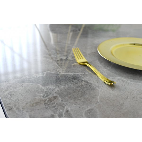 Ikon matbord 180 cm - Ljus marmor