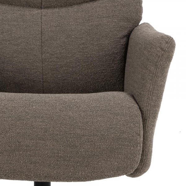 Fauteuil inclinable London avec repose-pieds - Gris Fauteuil inclinable London avec repose-pieds - Gris