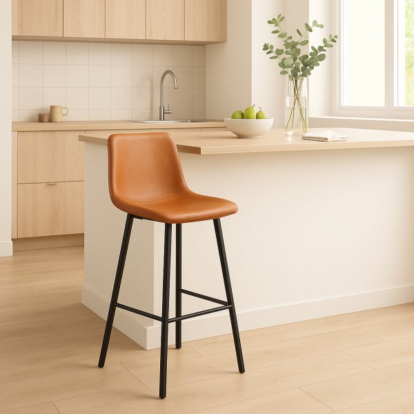 Barstol brun vintage sitthjd 72 cm - Oregon
