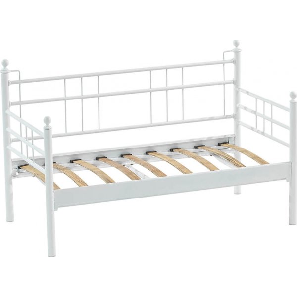 Canap d'extrieur 2 places Manyas - Blanc/anthracite + Dtachant pour meubles