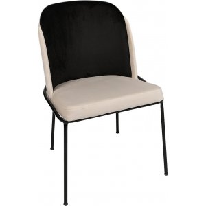 Ensemble de chaises Doris - Noir/blanc crme