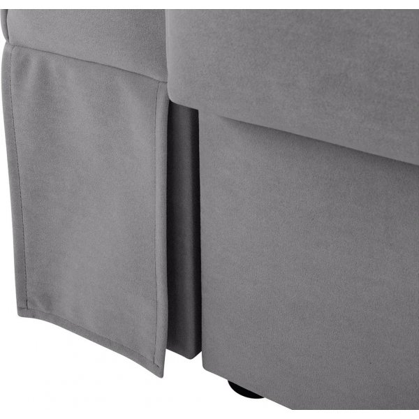 Canapé convertible 3 places Zoya - Gris Canapé convertible 3 places Zoya - Gris