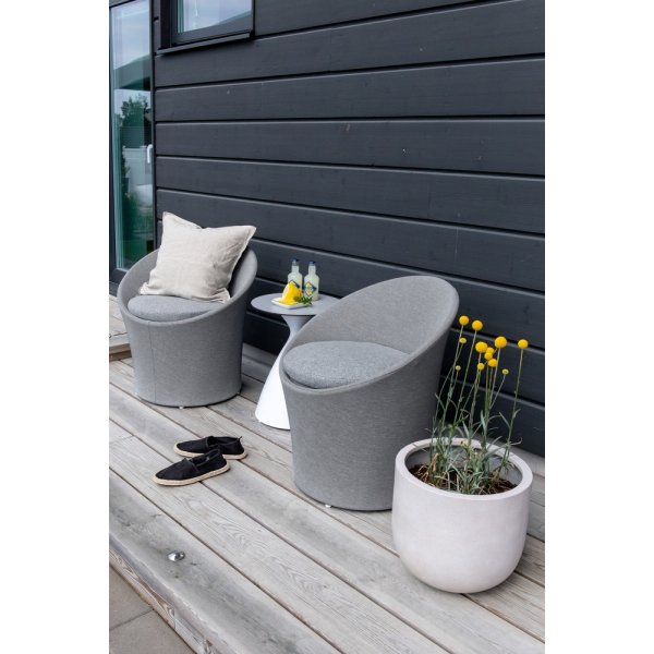 Groupe lounge Spoga - Gris/Blanc Groupe lounge Spoga - Gris/Blanc