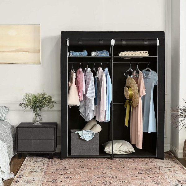 Armoire Joshua 140 x 174 cm - Noir Armoire Joshua 140 x 174 cm - Noir
