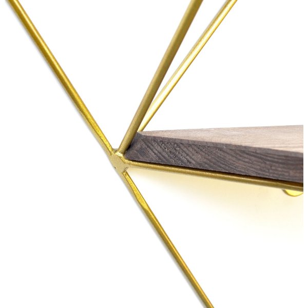 Walter wandplank 75 - Walnoot/goud