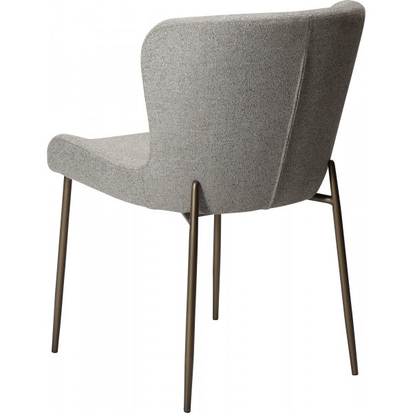 Chaise de salle à manger Glam - Boucle de galets/laiton antique Chaise de salle à manger Glam - Boucle de galets/laiton antique