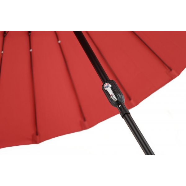 Palmetto parasoll - Svart/Röd Palmetto parasoll - Svart/Röd