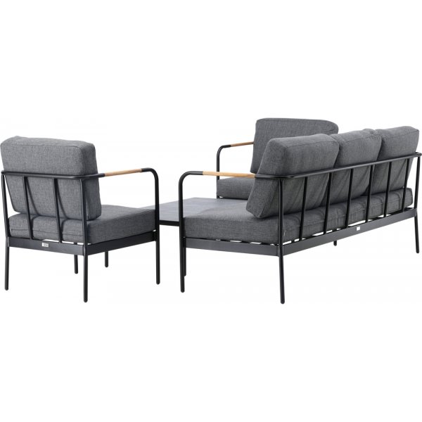 Pehnna loungegrupp - Svart/mörkgrå Pehnna loungegrupp - Svart/mörkgrå