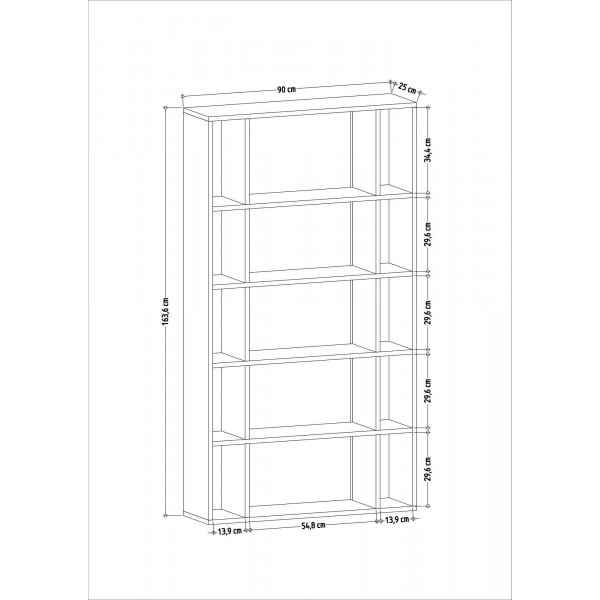 Bibliothque Sanborn - Blanc