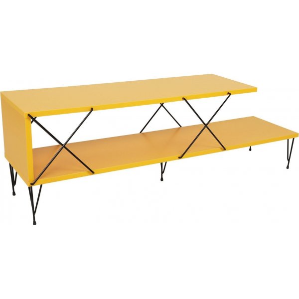 Banc multimédia de rue - Jaune Banc multimédia de rue - Jaune