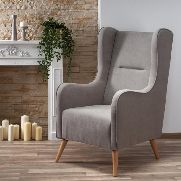 Linsey �ronlappsf�t�lj - Ljusgr� (Tyg)