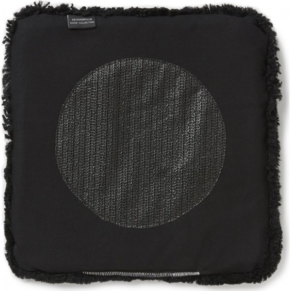 Curly sittdyna med stoppning Svart - 40 x 40 cm