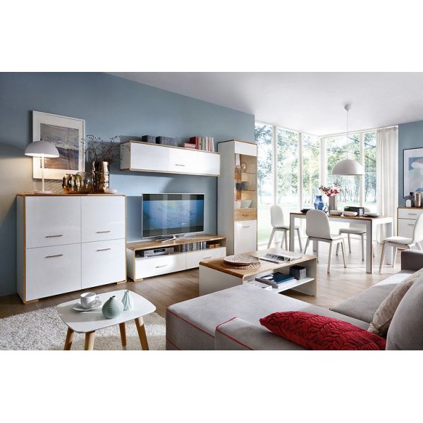 Gordon skåp - Vit/ek Gordon skåp - Vit/ek