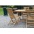 Saltö utematgrupp matbord 120x70 cm med 4 st Edenryd matstolar - Teak + Möbelvårdskit för textilier