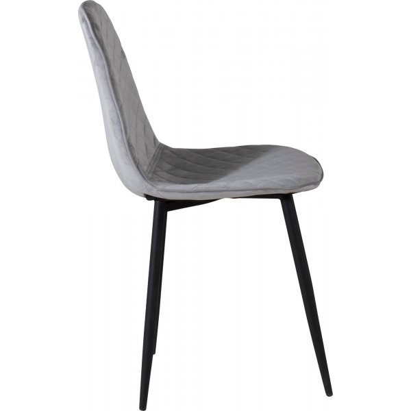 Bridge Diamond matstol - Grå sammet Bridge Diamond matstol - Grå sammet