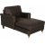 Howard Watford Deluxe Divan Fauteuil - Vintage bruin kunstleer