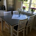 Kundbild Herrgård Sundborn matstol - Grå: Bilden föreställer Fårö matbord ,...