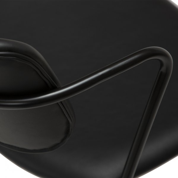 Chaise de salle  manger Zed - PU noir