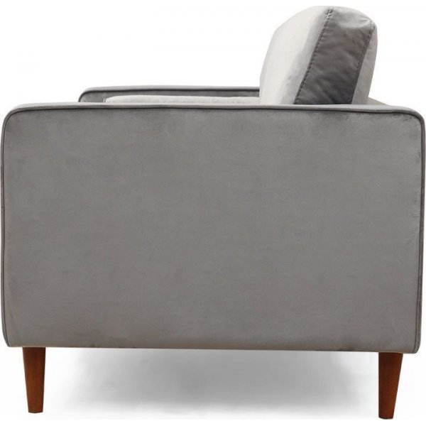 Rome 3-sits soffa - Ljusgr