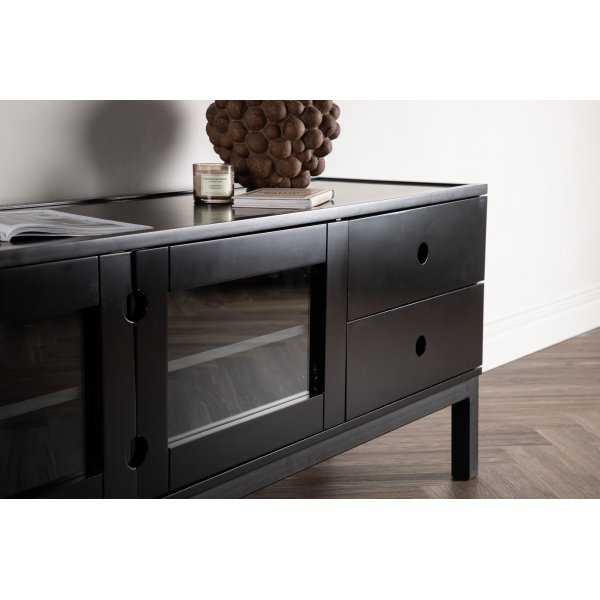 Alcoa TV-bänk 150 cm - Svart Alcoa TV-bänk 150 cm - Svart