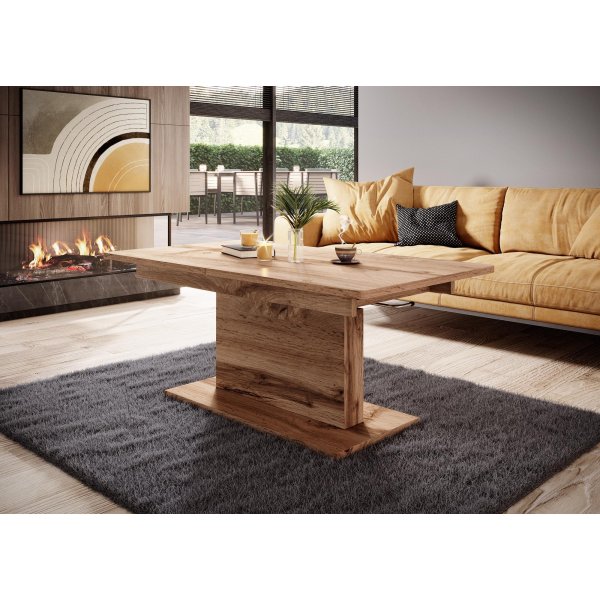 Cense förlängningsbart soffbord 126-167 x 70 cm ek Cense förlängningsbart soffbord 126-167 x 70 cm ek