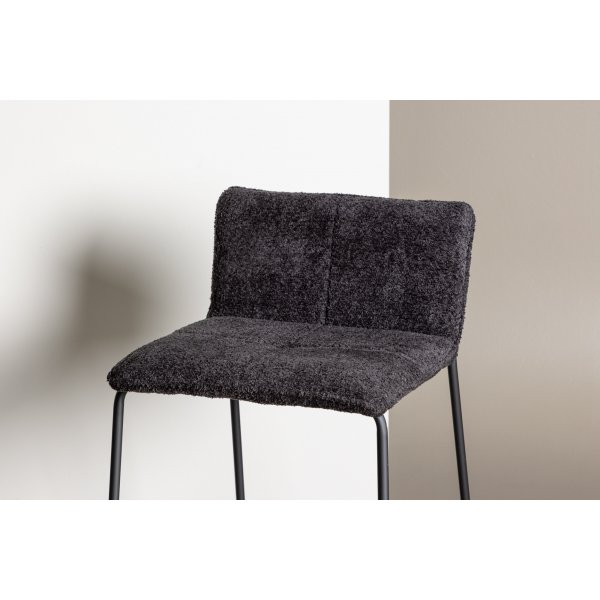 Bisbee barstol - Svart boucl