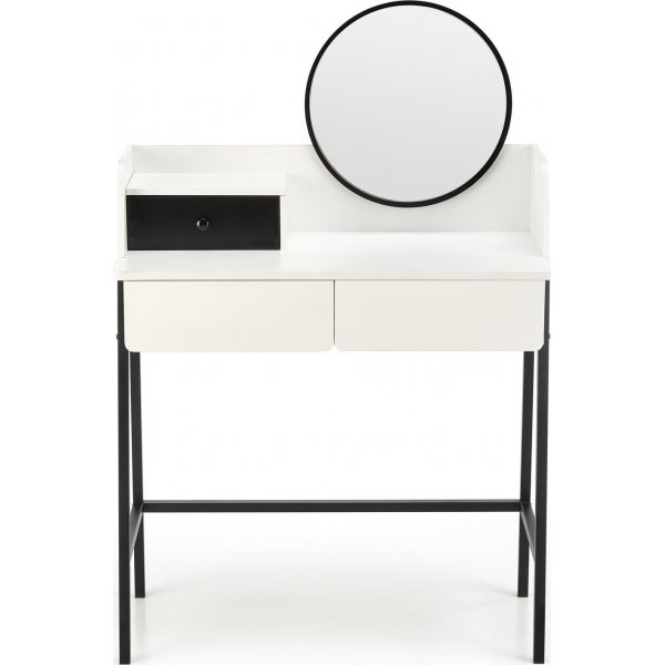 Agnes kaptafel 80 x 42 cm - Wit/zwart Agnes kaptafel 80 x 42 cm - Wit/zwart