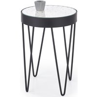 Bay sidobord - Svart/vit/Glas Bay sidobord - Svart/vit/Glas