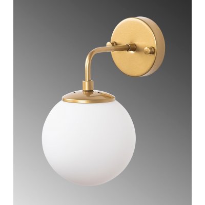 Horn vgglampa 12215 - Guld/vit