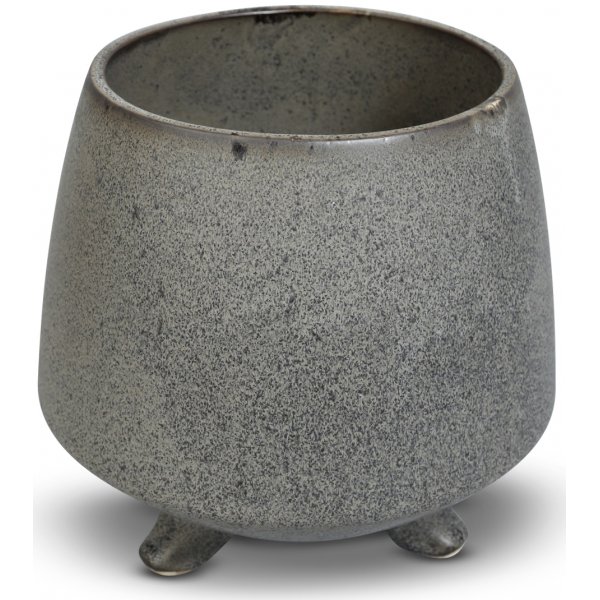 Kruka Dreja med tre ftter H12,8 cm - Gr