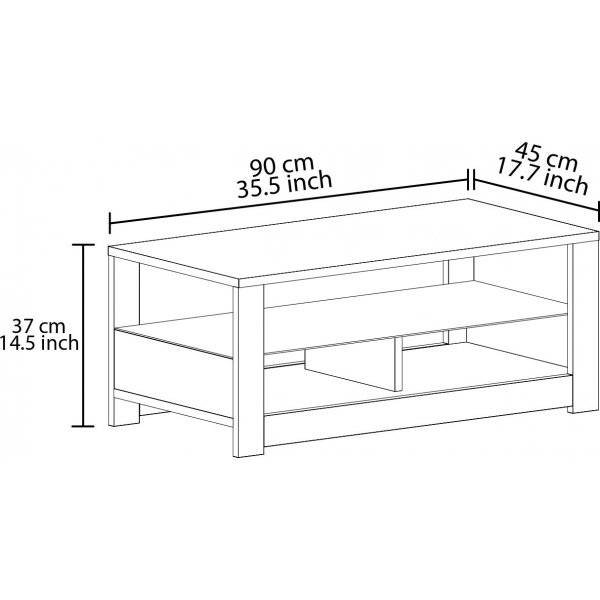 Aydos soffbord 90 x 45 cm - Ek Aydos soffbord 90 x 45 cm - Ek