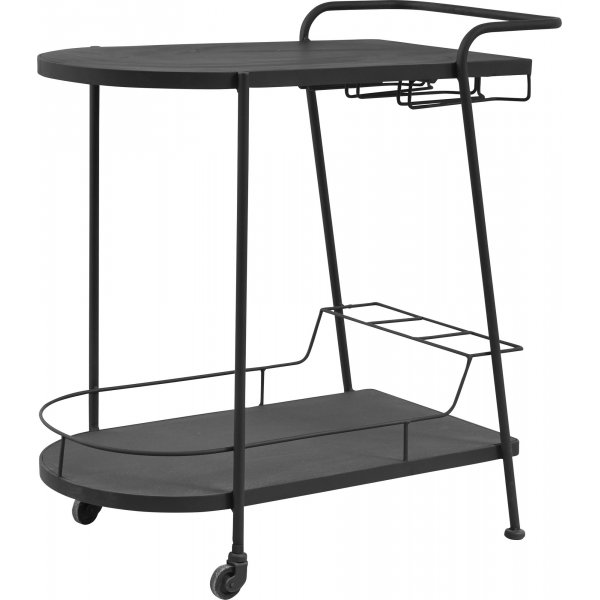 Dublin serveringsvagn 78x40 cm - Svart