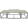 Thorborg soffbord set 80x80 | 73x38 cm - Betong