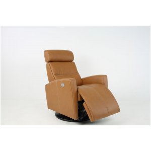 Milan elektrisk reclinerfåtölj - Cognac