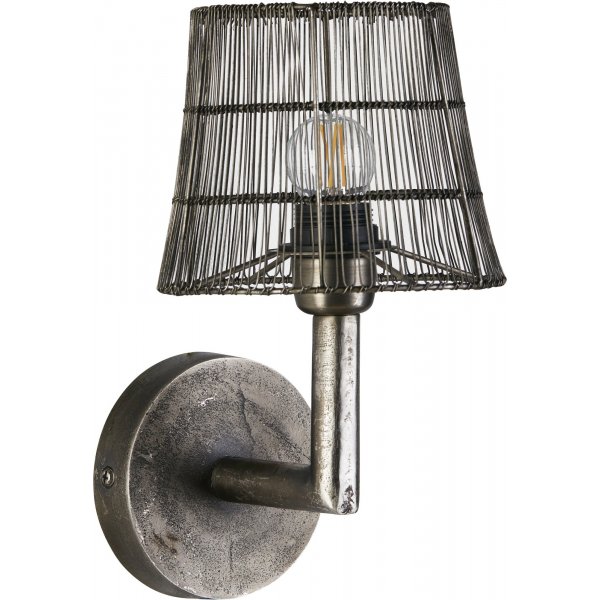 Columbus wandlamp - Rustiek Zilver - 22 cm