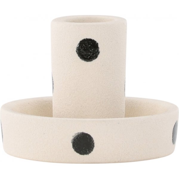 Ceco ljusstake - Svart/Vit